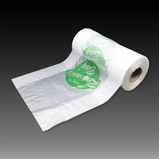 HDPE/LDPE Customized supermarket flat bag on roll