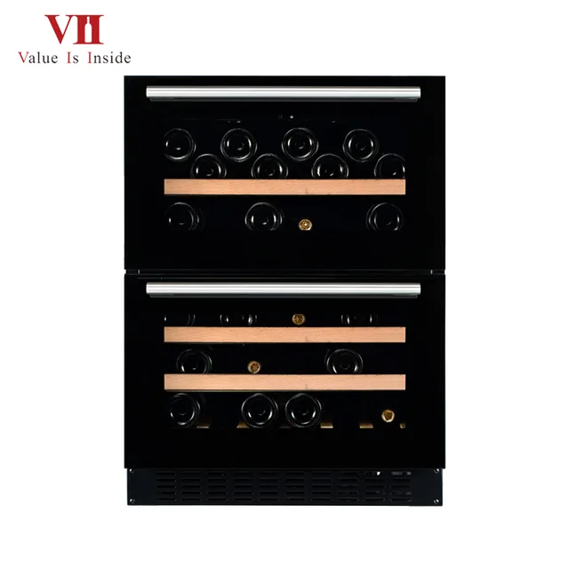 VII VCU45D Built-under or Free Standing Dual Zone Drawer Wine Cabinet