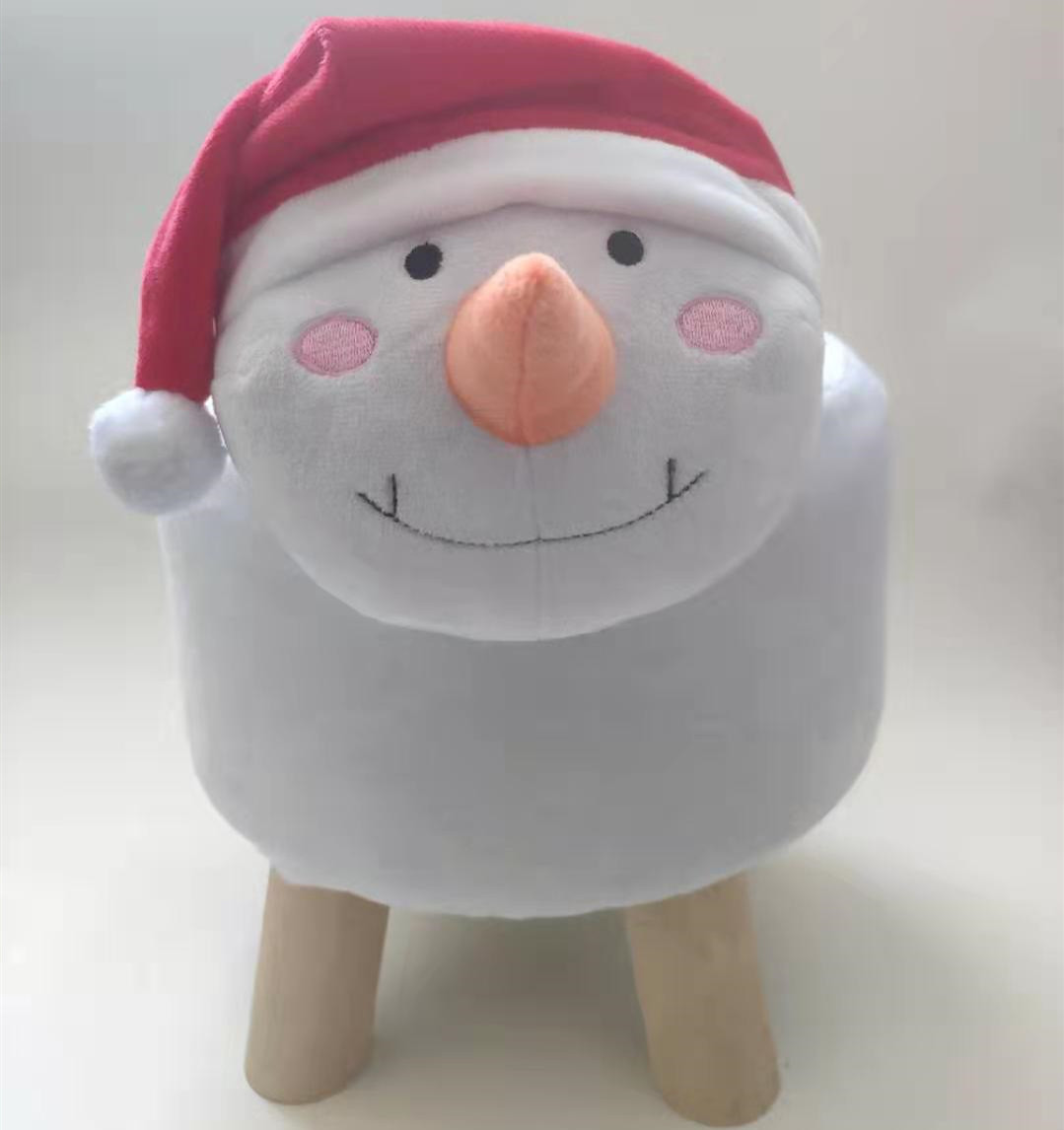 Snowman shape footstool