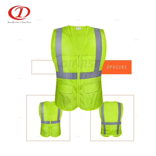 Hi Visibility Reflective Safety Surveyor Vest