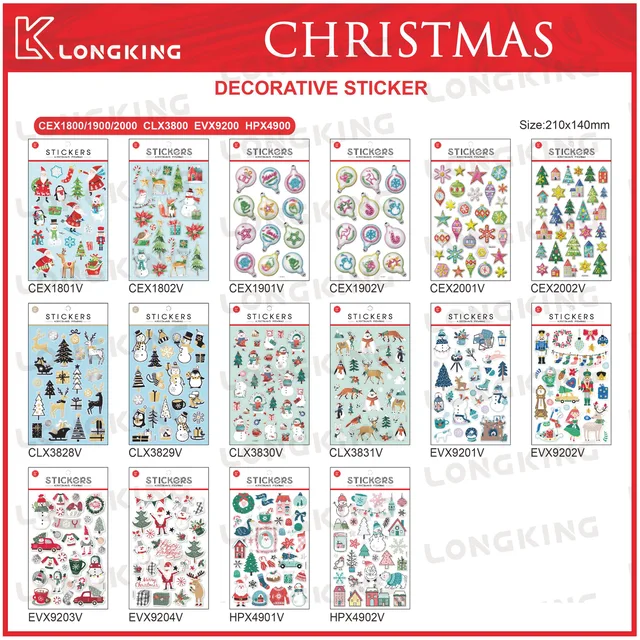 X'mas Decorative Stickers