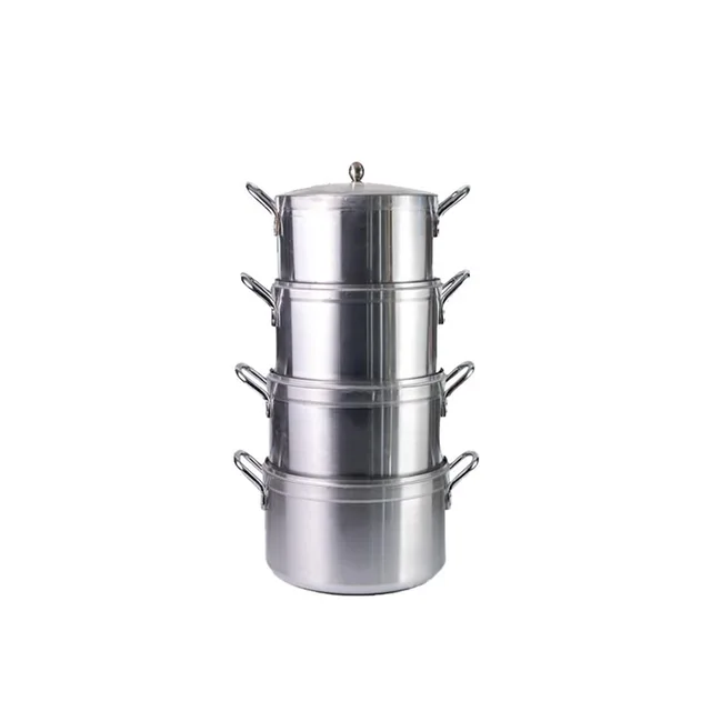 Professional made soup cooking pot high quality restaurant aluminum pot for home cooking