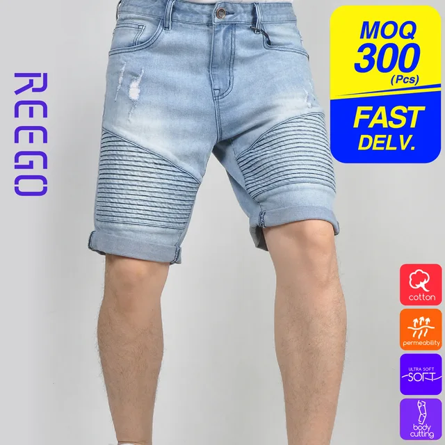 Moto shorts jean pant function denim