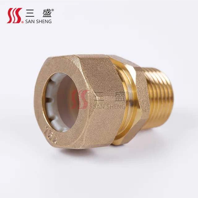 Brass male connector
