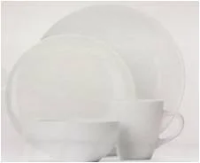 16pcs White Dinner Set Porcelain Round