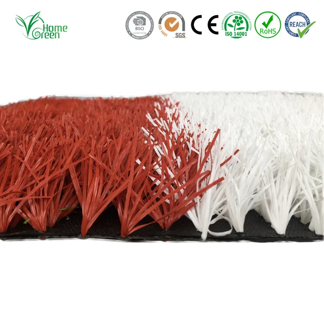 50mm Footbal grass Red & Whilte artificial grass or turf M-16