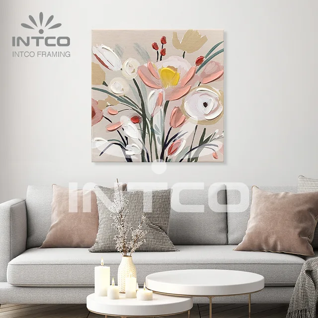 Hand painting canvas-luxuriant flower