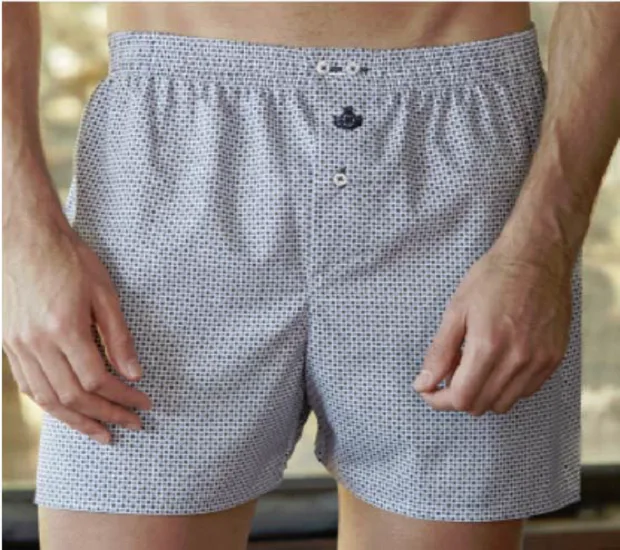 100%cotton men's woven boxer
