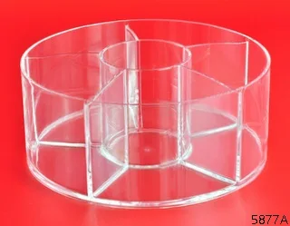 Transparent Cosmetic Storage Tray Acrylic Vanity Makeup Organizer