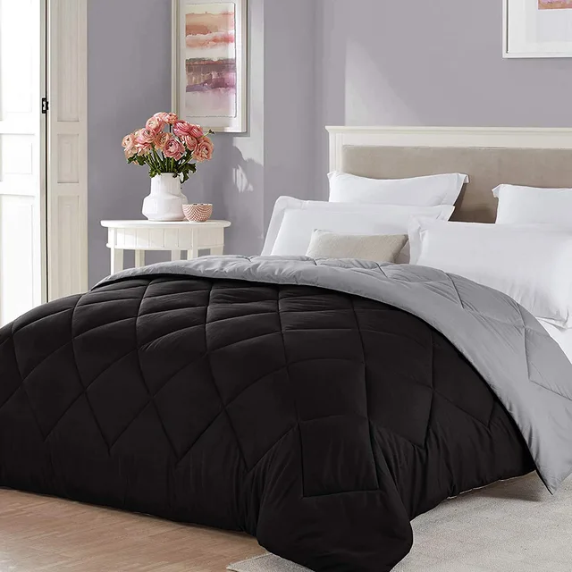 Multi-color custom Plain reversible Comforter sets breathable comfortable