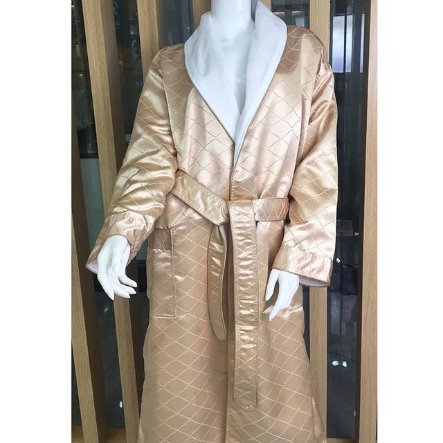 Custom Design Silk Night Robes Luxury Bath Robe