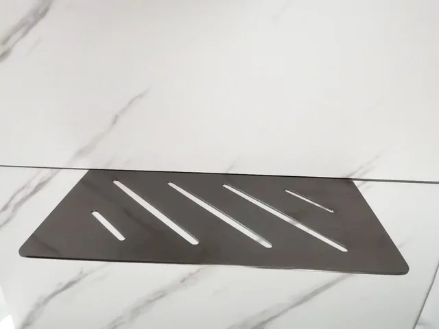 Stainless steel shower shelf