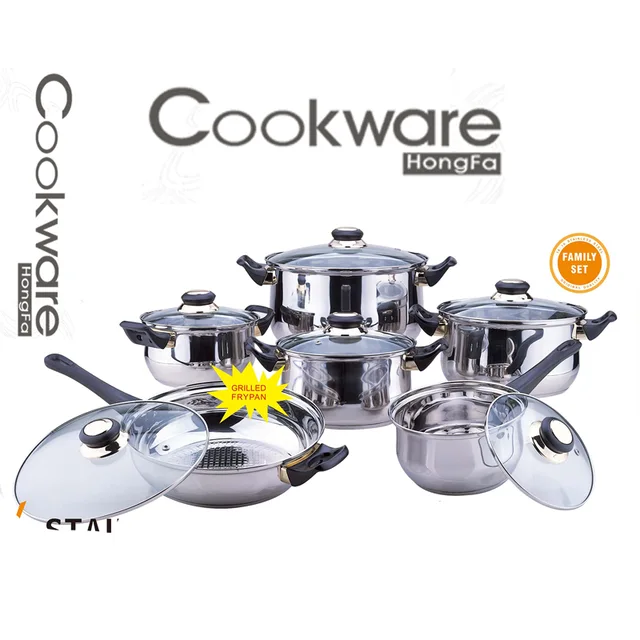 12pc Ss Cookware Set