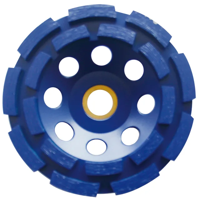 Diamond grinding cup double-row wheel for stone