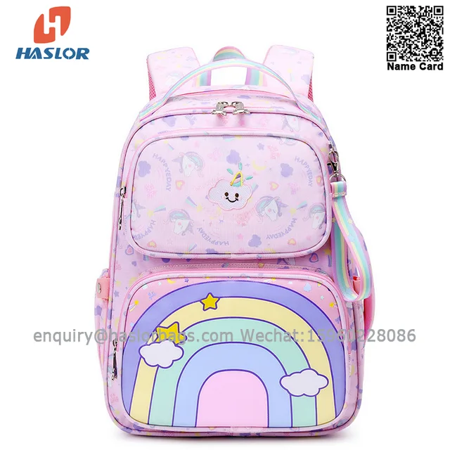 703a# 2021 New arrival big capacity school bag light weight air breathable student bags for primary school student