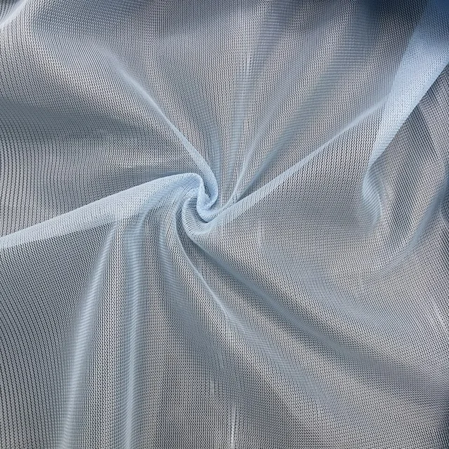 100% Polyester Sky Blue Tricot Fabric