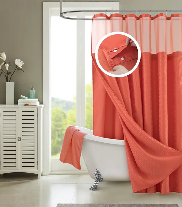 Hotel Shower Curtain With Detachable Liners
