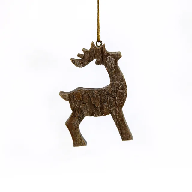 Christmas polyresin deer Hanging Decoration