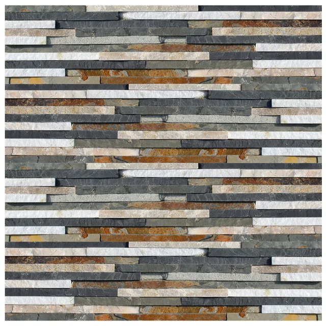 Landscaping stacked slate stack stone waterfall