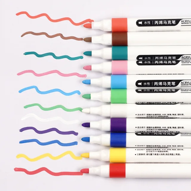Color Acrylic Markers Set