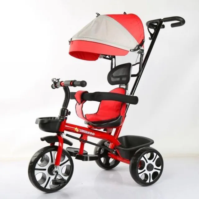 HOT children tricycle baby stroller four in one with putter