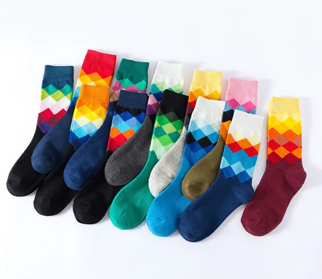 Cotton crew fashion unisex socks