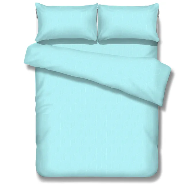 Solid color micro fiber embossed duvet cover / bedding sheet set -2