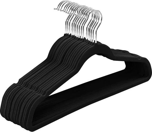 Premium Ultra Thin Heavy Duty Hangers Closet Rack Velvet Hanger for Cloths