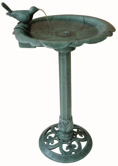 Plastic Fountain With Bird