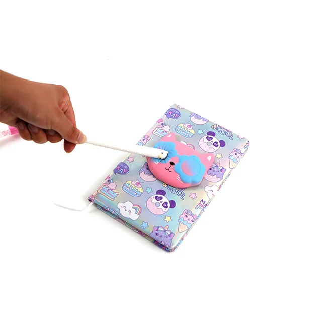 New fancy design A5 notebook with squishy cover