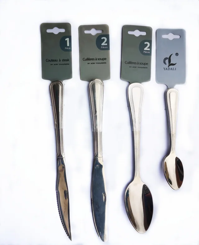 Stainless Steel Cutlery with Heard Card