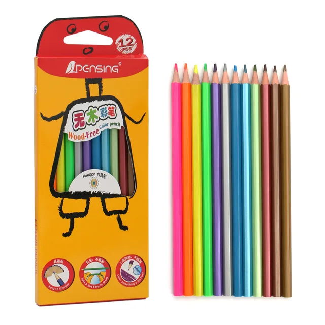 Neon &metallic Woodfree color pencil