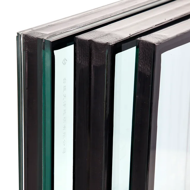 Single Double Triple Silver Low-E Insulated Hollow Glass Double Glazing Glass