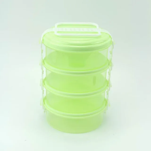 Independent assortment crisper preservation box PP round shape portable design (750mlx4)airtight keeping fresh box
