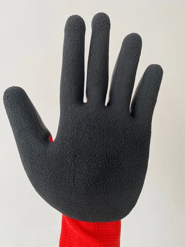13G POLYESTER SHELL, LATEX Palm COATED, FOAM FINISH