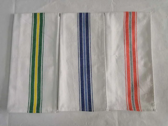 Yarn dyed herringbone tea towel