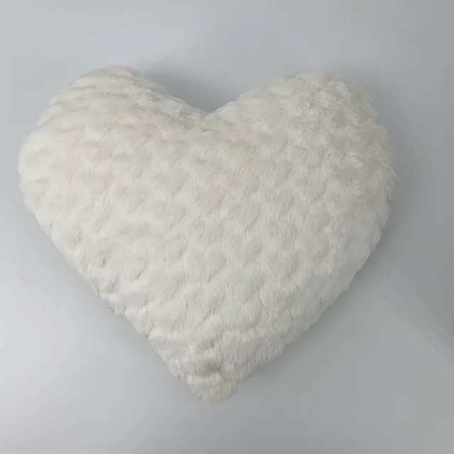 Love heart brush plush cushion