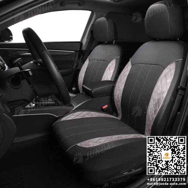 Peforated faux leather seat cover