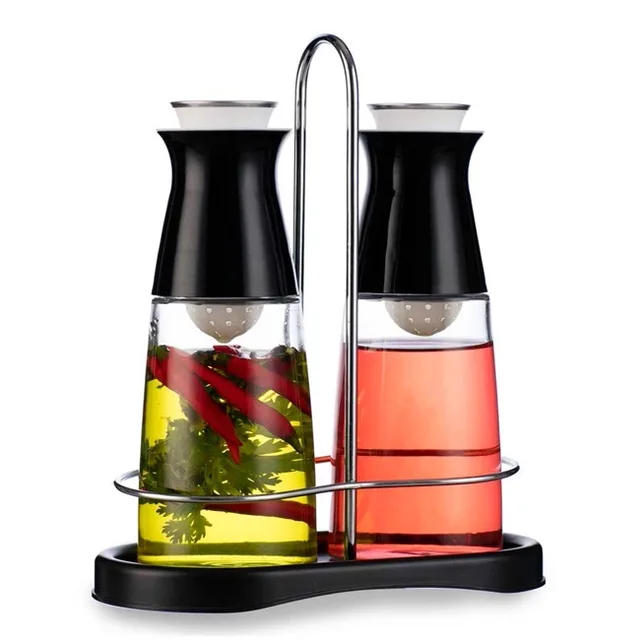 Oil& Vinegar Set with Rack
