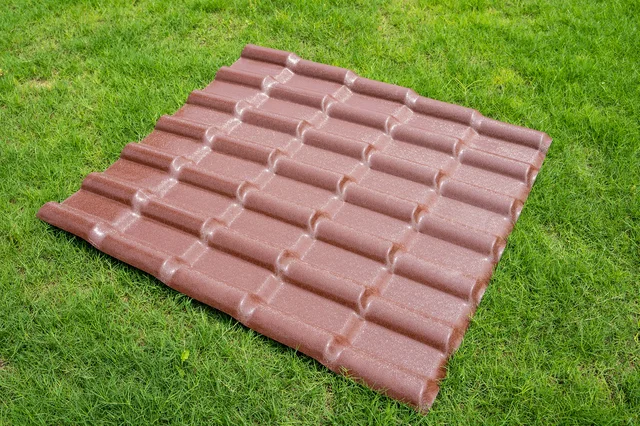 Glazed asa resin roof tile