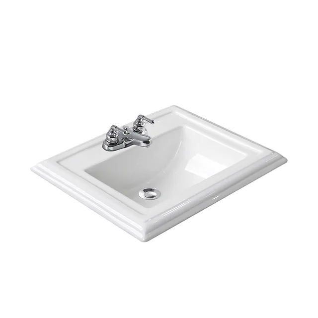 KV3364 Above Counter Basin, 22x18 Rectangular Drop-in Sink