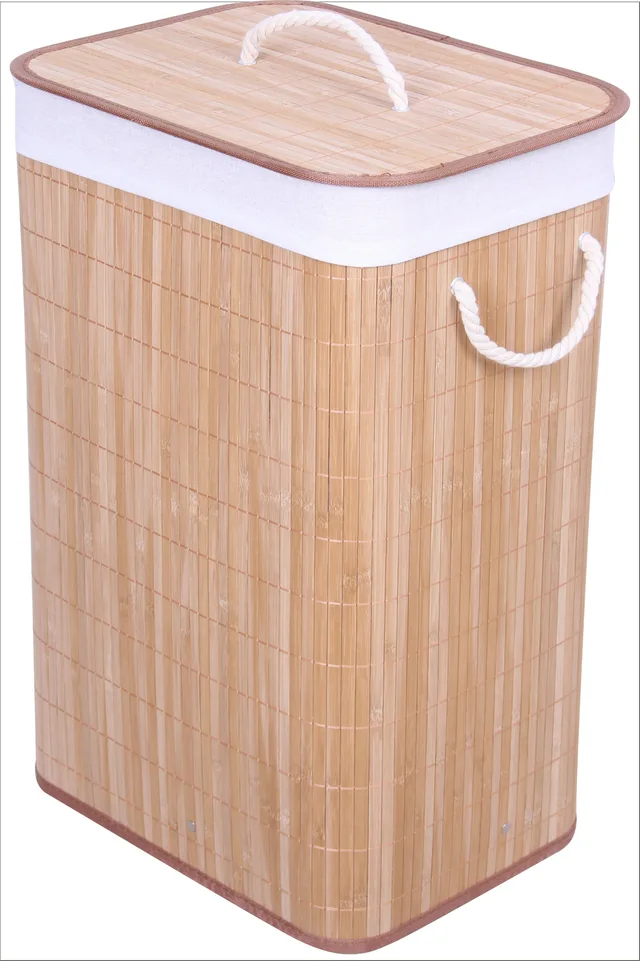 Rectangular Bamboo Hamper,bamboo laundry basket