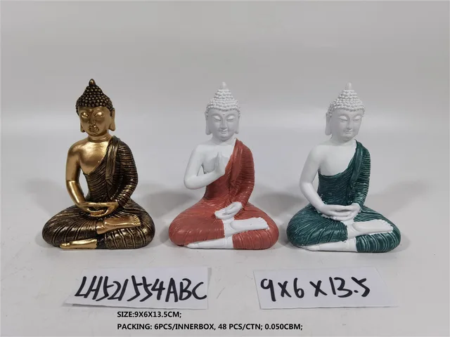 Polyresin buddha home decoration zen garden
