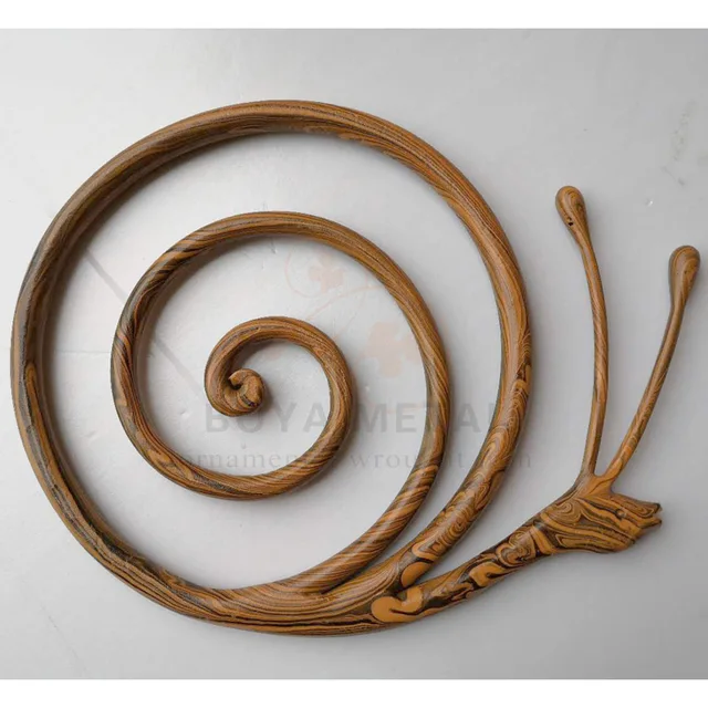 Forged handmade metal snail