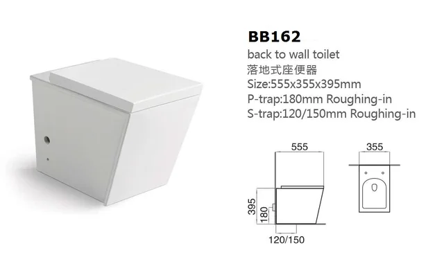 Back to wall toilet
