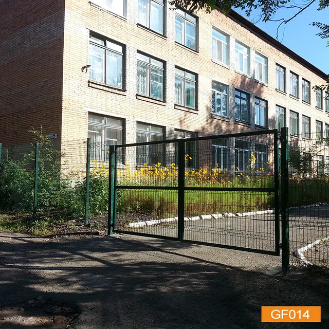 Garden decorative welded powder coating Double gate