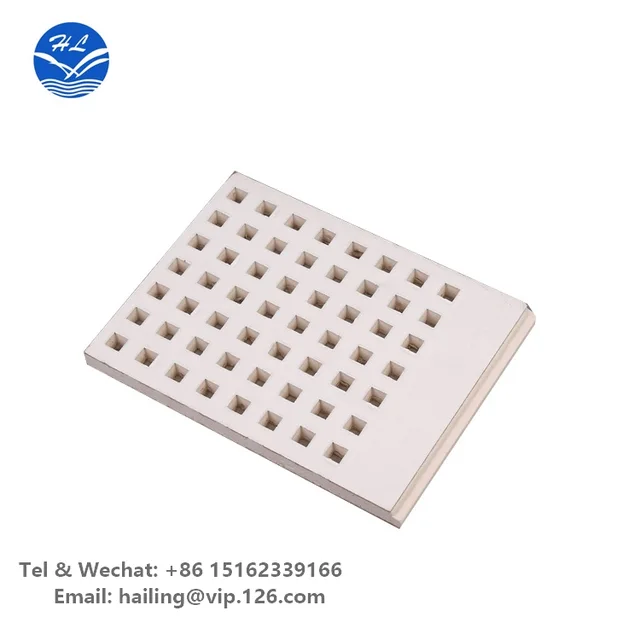 12mm Tapered Edge Perforated Acoustic Gypsum Ceiling Tile