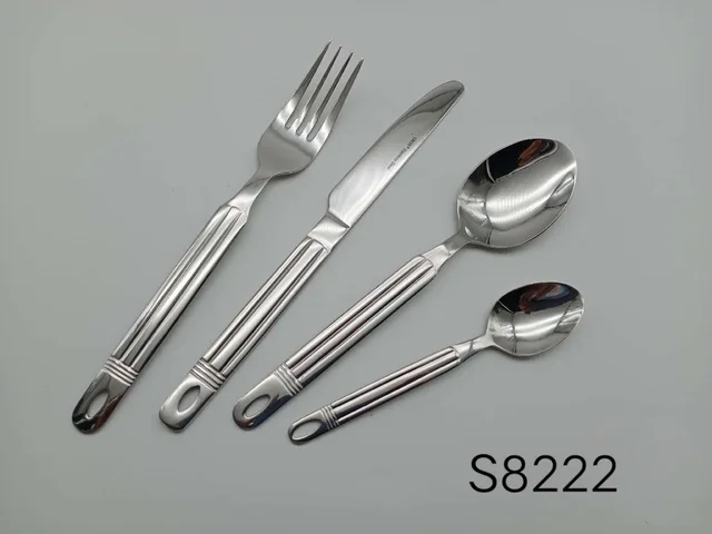 18/0 18/8 stainless steel set cutlery flatware with rack