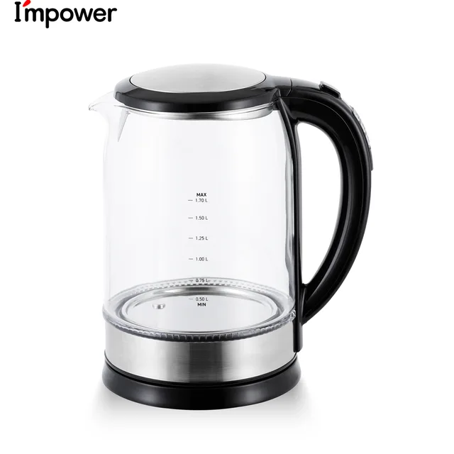 Anboer Electric kettle Digital Smart Teapot Glass Kettle for Household with digital plate button