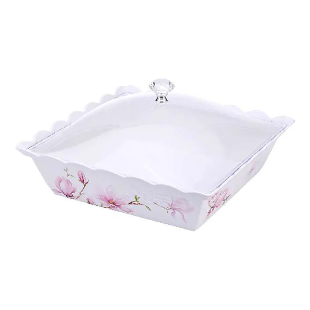 Melamine deep plate with lid (YL0167136-G)